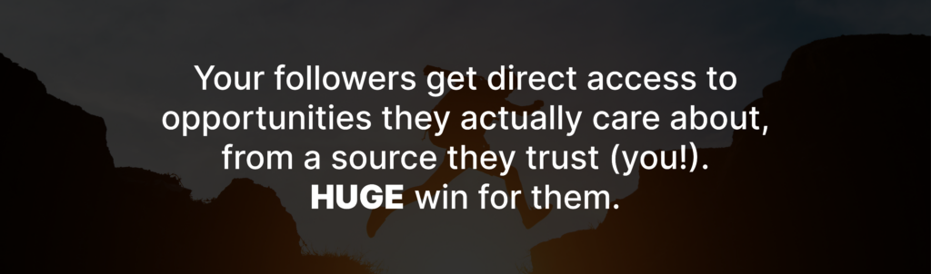 Direct Access To Opportunities.