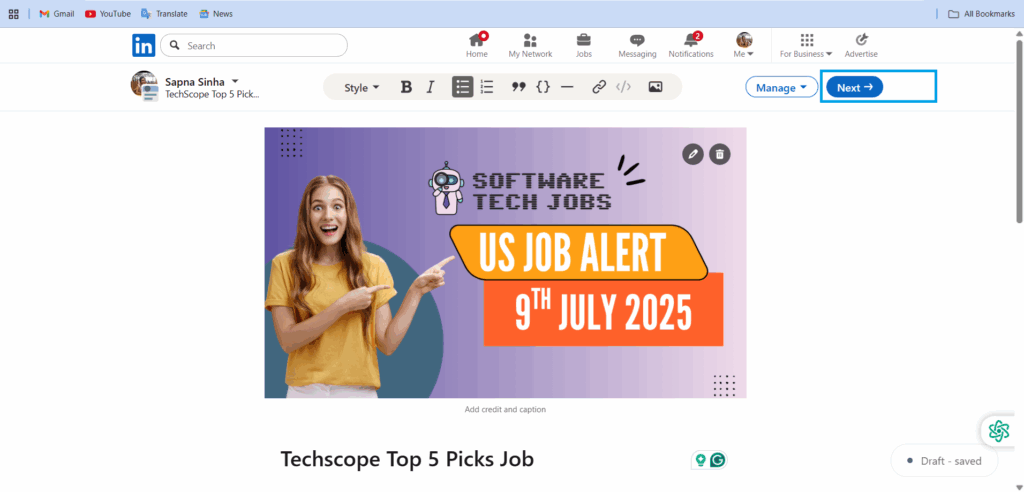 Click On Next