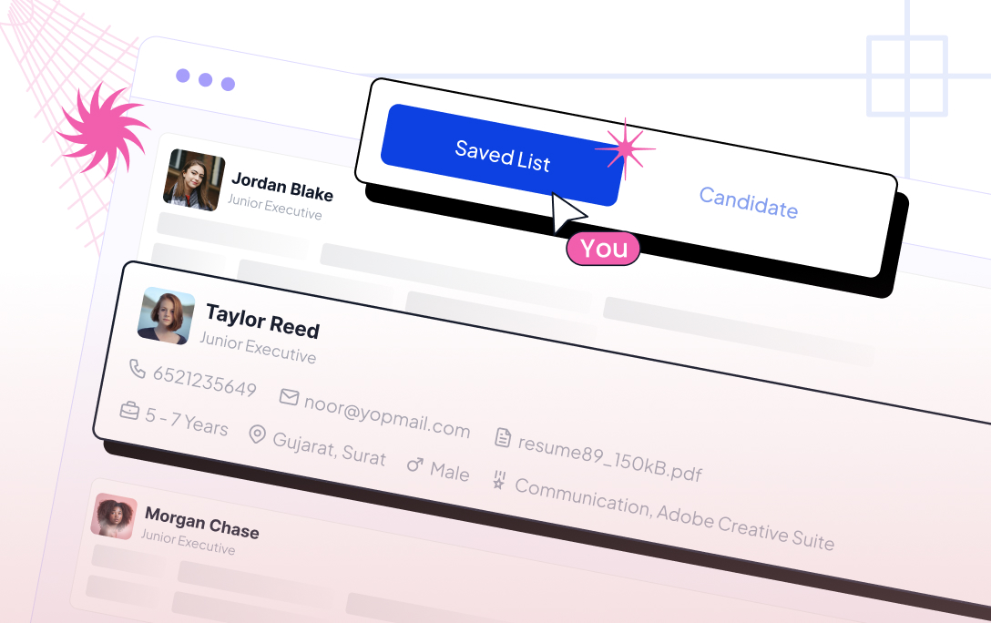 Saved Searches & Candidate Lists