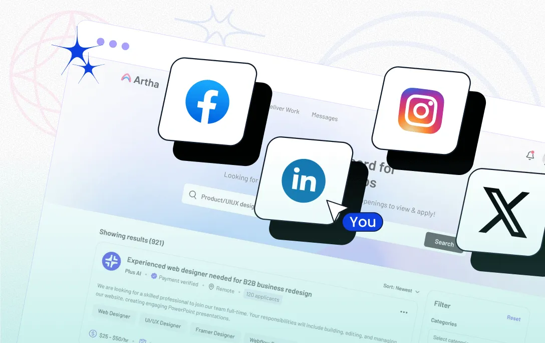 Share your link where your audience already follows you